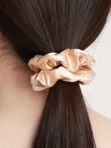 [Beige] SilkSilky-DK Scrunchie 002
