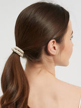[Beige] SilkSilky-DK Scrunchie 005