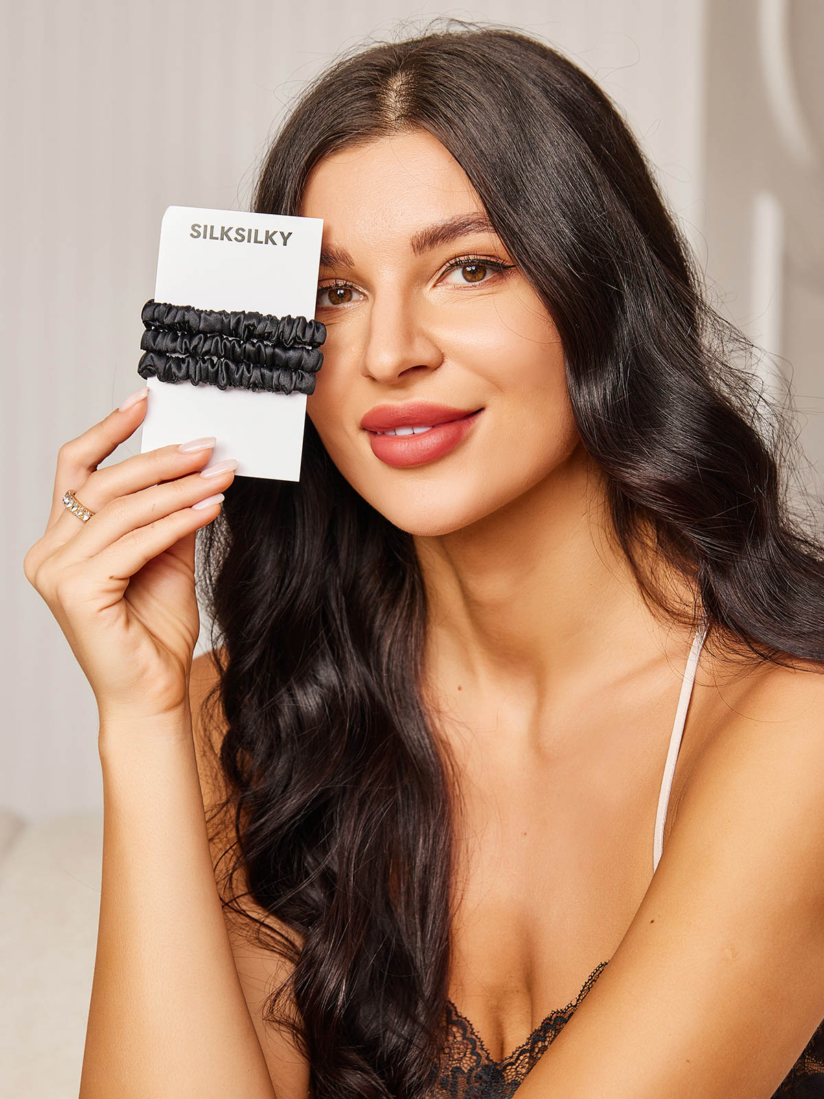 [Sort] SilkSilky-DK 19Momme Scrunchie 001