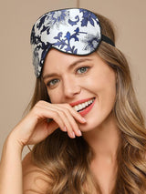 [Blå] SilkSilky-DK 19Momme Eye Mask 001
