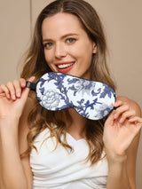 [Blå] SilkSilky-DK 19Momme Eye Mask 002