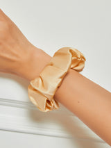 [Champagne] SilkSilky-DK Scrunchie 001