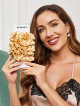 [Champagne] SilkSilky-DK Scrunchie 002