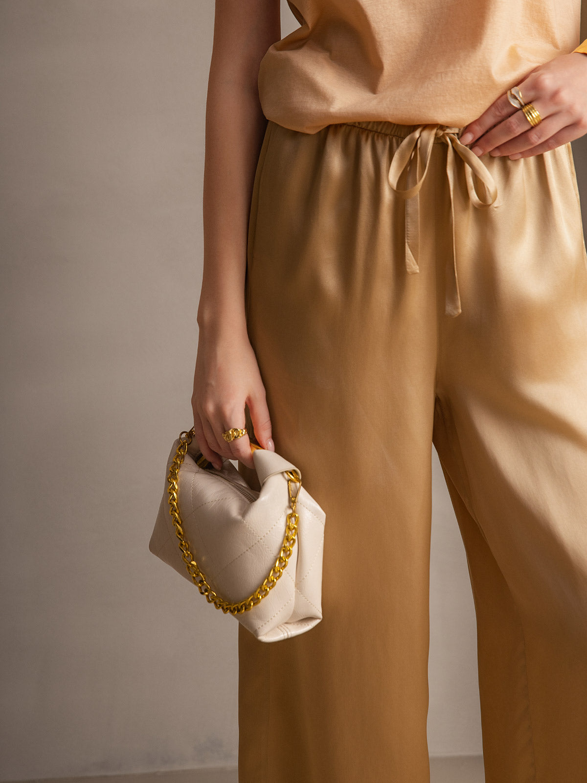 [Champagne] SilkSilky-DK Womens Pants 001