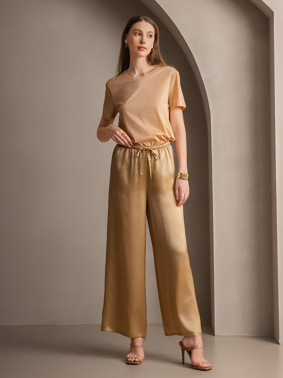[Champagne] SilkSilky-DK Womens Pants 005