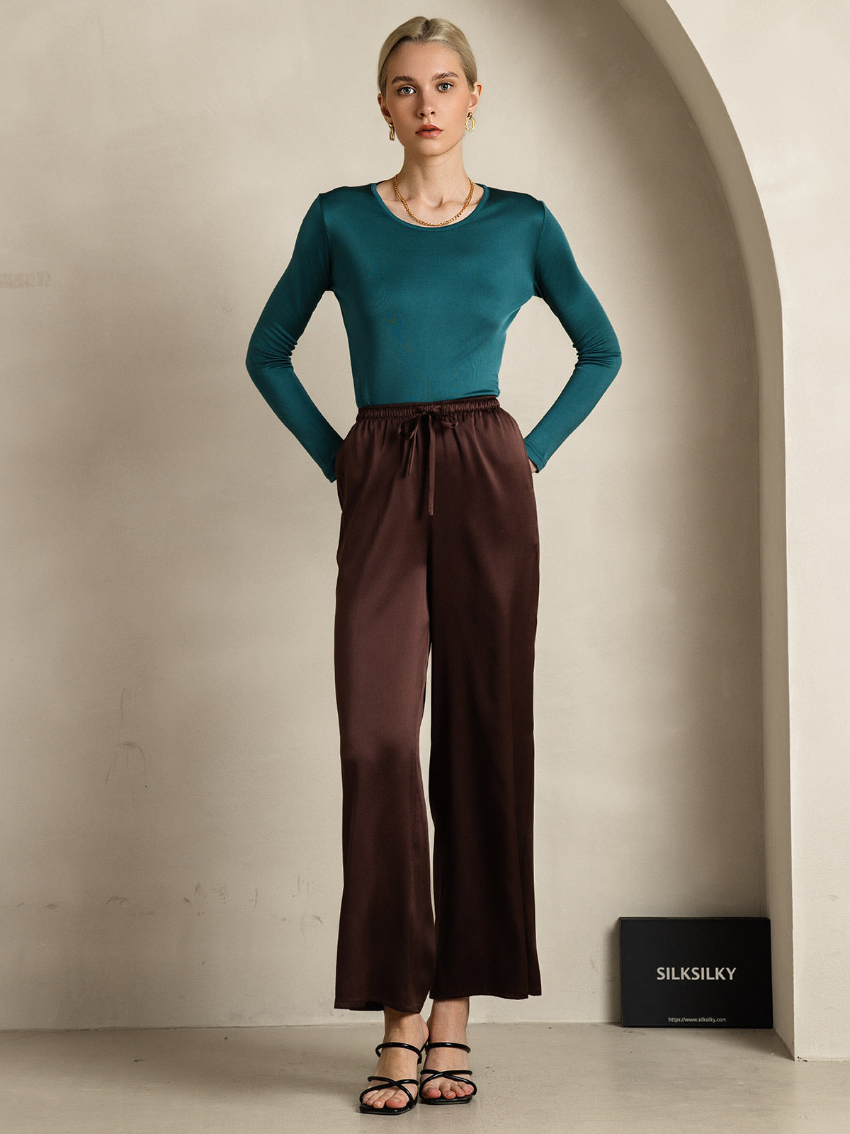 [Kaffe] SilkSilky-DK Womens Pants 006