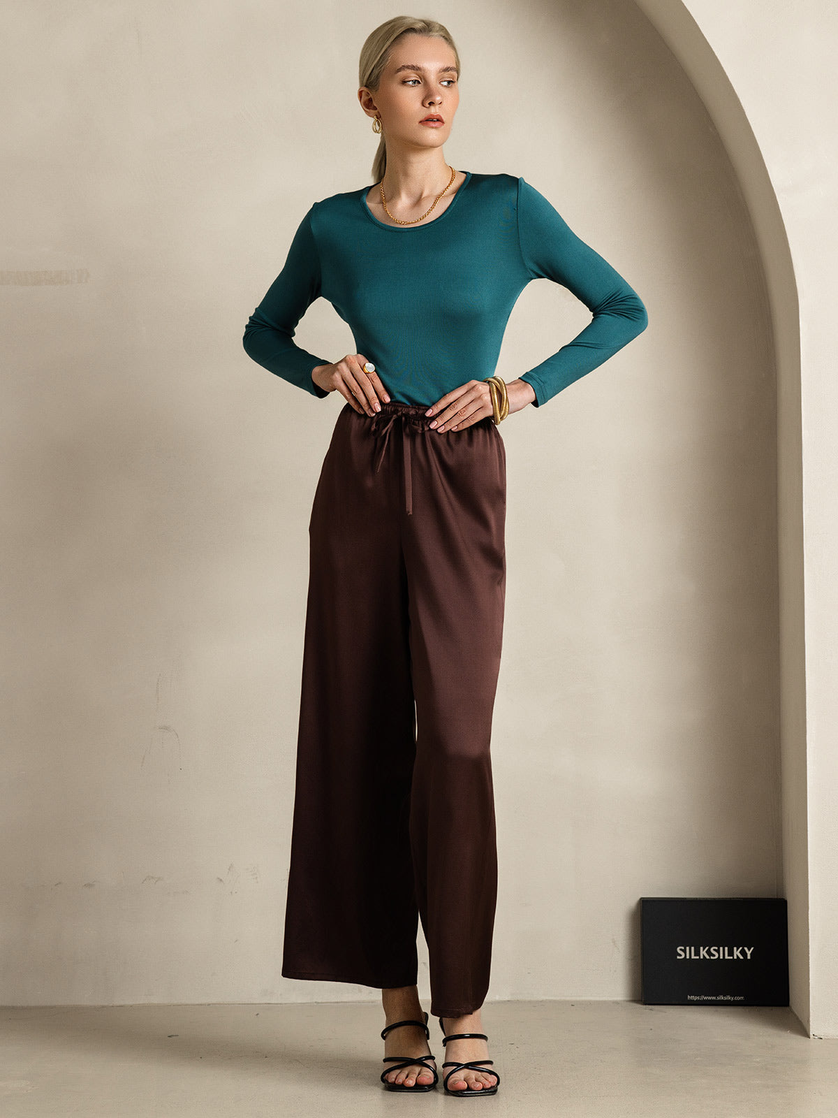 [Kaffe] SilkSilky-DK Womens Pants 007