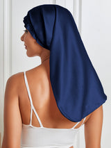 [Mørkeblå] SilkSilky-DK Sleep Cap 006