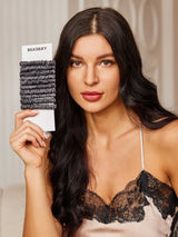 [Mørkegrå] SilkSilky-DK Scrunchie 002