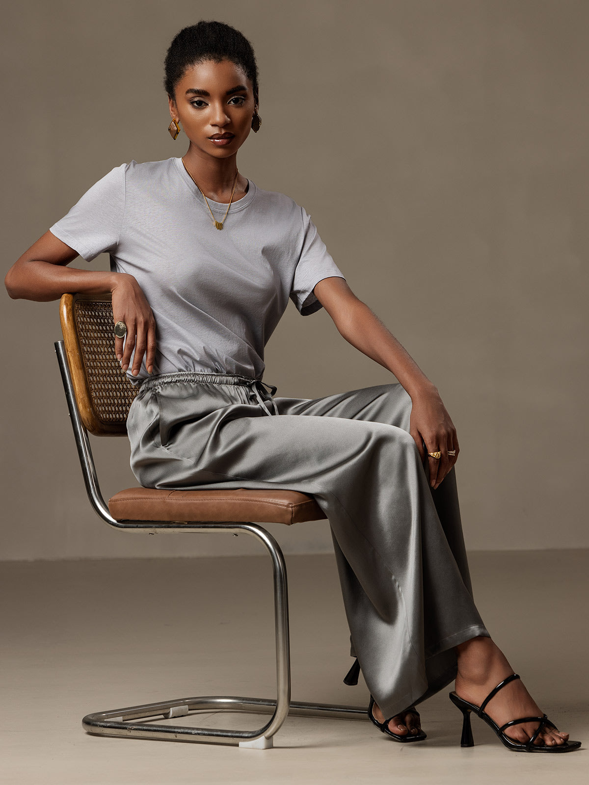 [Mørkegrå] SilkSilky-DK Womens Pants 003