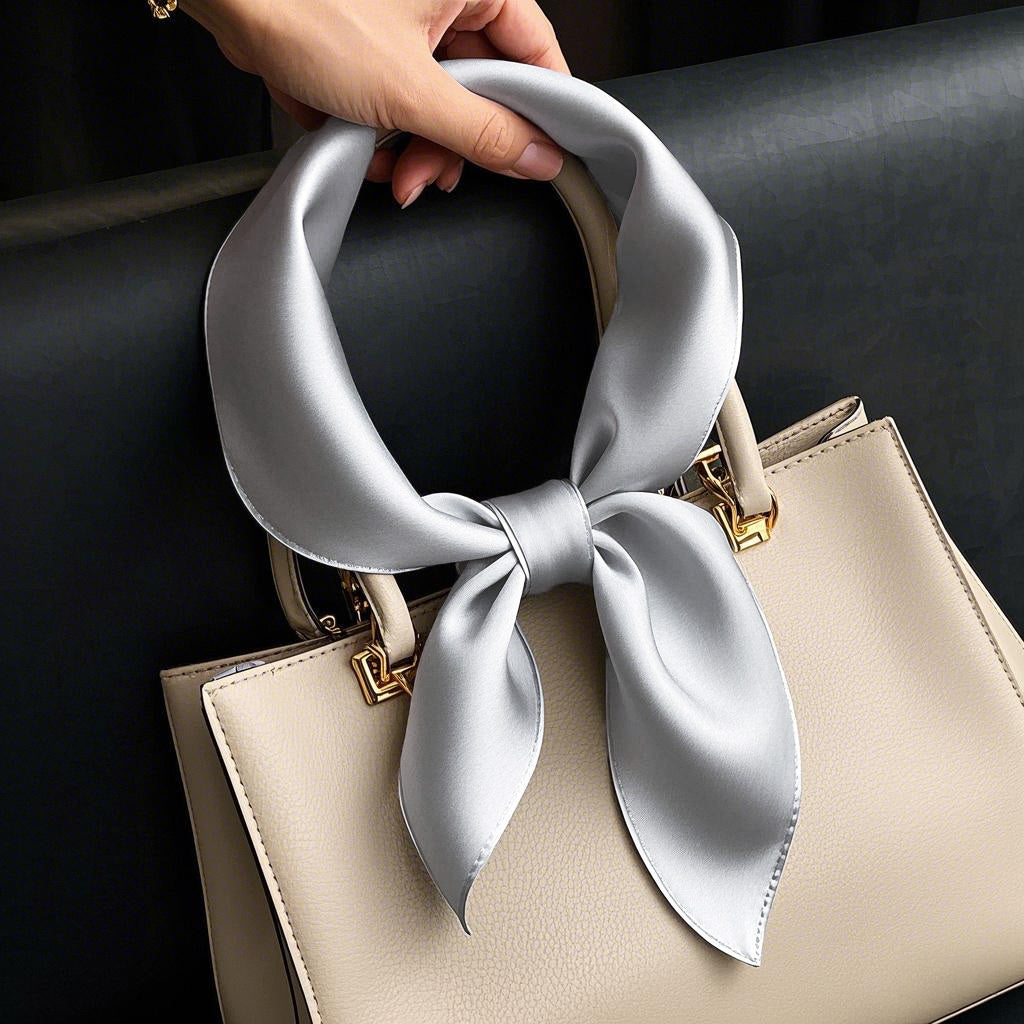 [Grå] SilkSilky-DK Halstørklæde 002