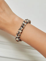 [Leopard] SilkSilky-DK Scrunchie 001