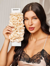 [Lys Beige] SilkSilky-DK Scrunchie 001