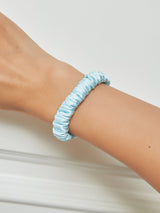 [Lyseblå] SilkSilky-DK Scrunchie 001