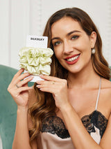 [Lysegrøn] SilkSilky-DK Scrunchie 002
