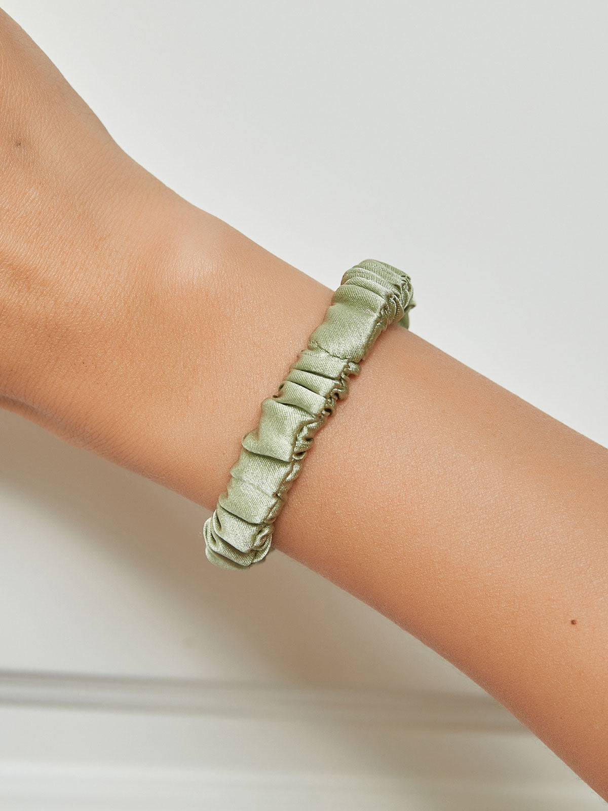 [Mintgrøn] SilkSilky-DK 19Momme Scrunchie 001