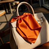 [Orange] SilkSilky-DK Halstørklæde 001