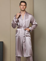 [Bleg Mauve] SilkSilky-DK 19Momme Mens Robe 001