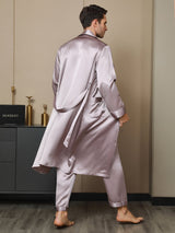 [Bleg Mauve] SilkSilky-DK 19Momme Mens Robe 002