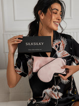 [Lyserød] SilkSilky-DK 19Momme Pure Silk Pillowcase Set 002