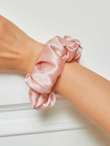 [Lyserød] SilkSilky-DK Scrunchie 001