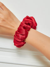 [Rød] SilkSilky-DK Scrunchie 001