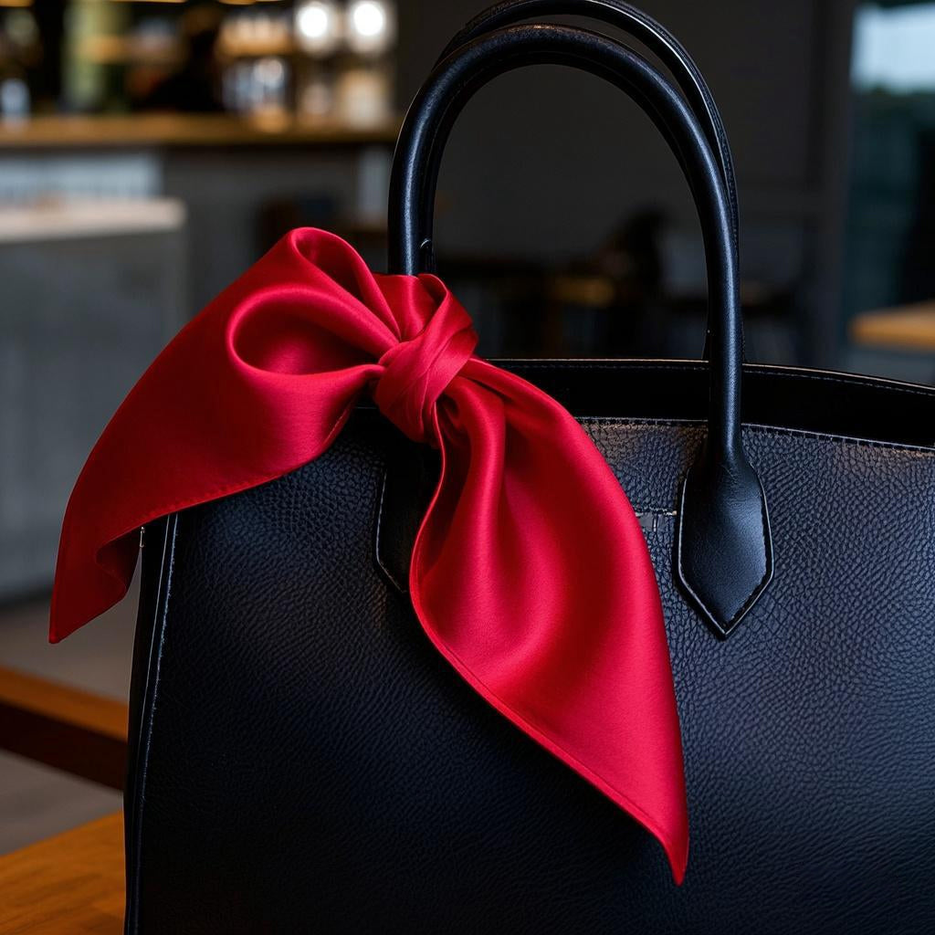 [Rød] SilkSilky-DK Halstørklæde 001