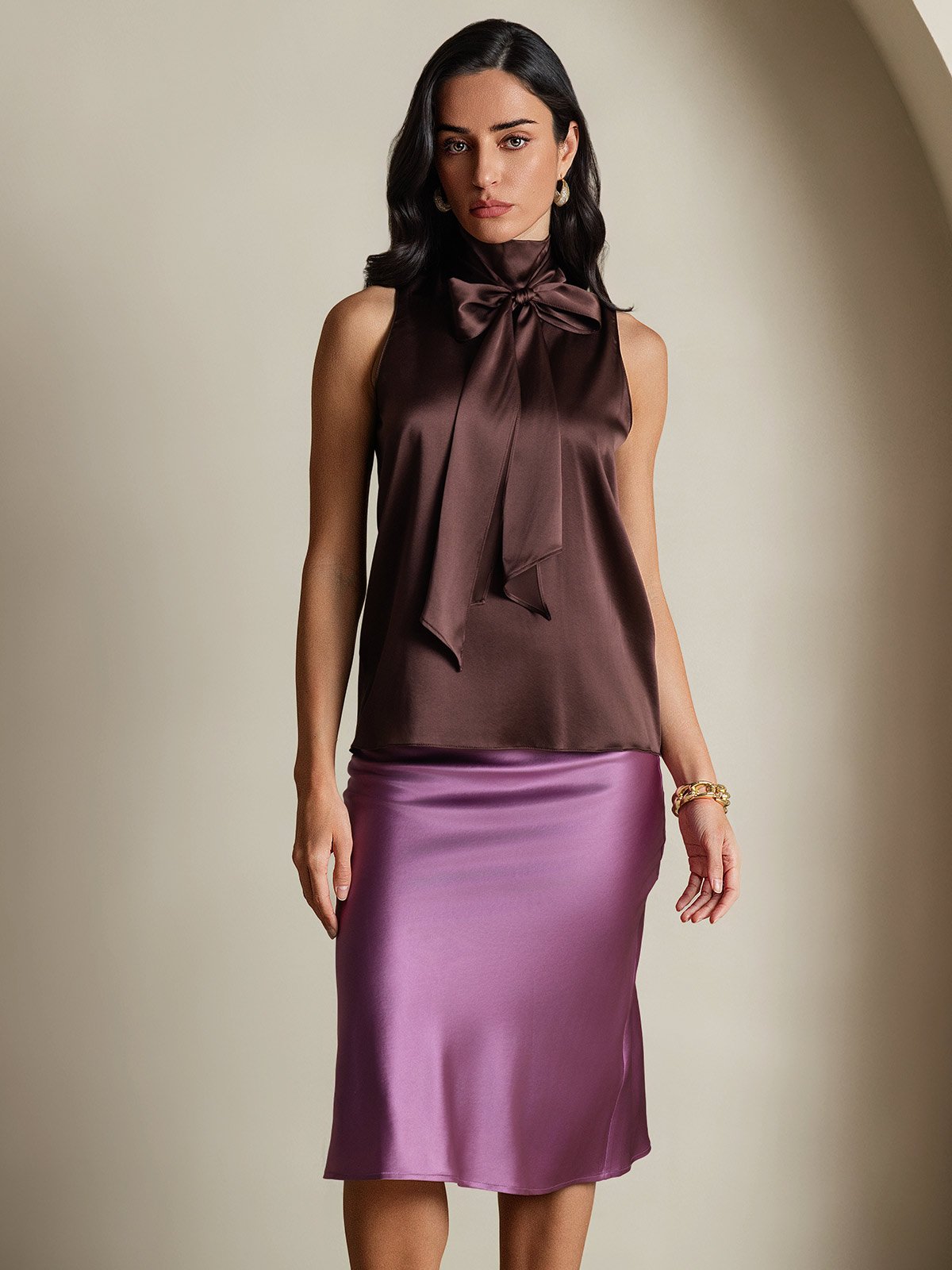 [Kaffe] SilkSilky-DK 19Momme Silke Blouse 004