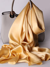 [Champagne] SilkSilky-DK Halstørklæde 001