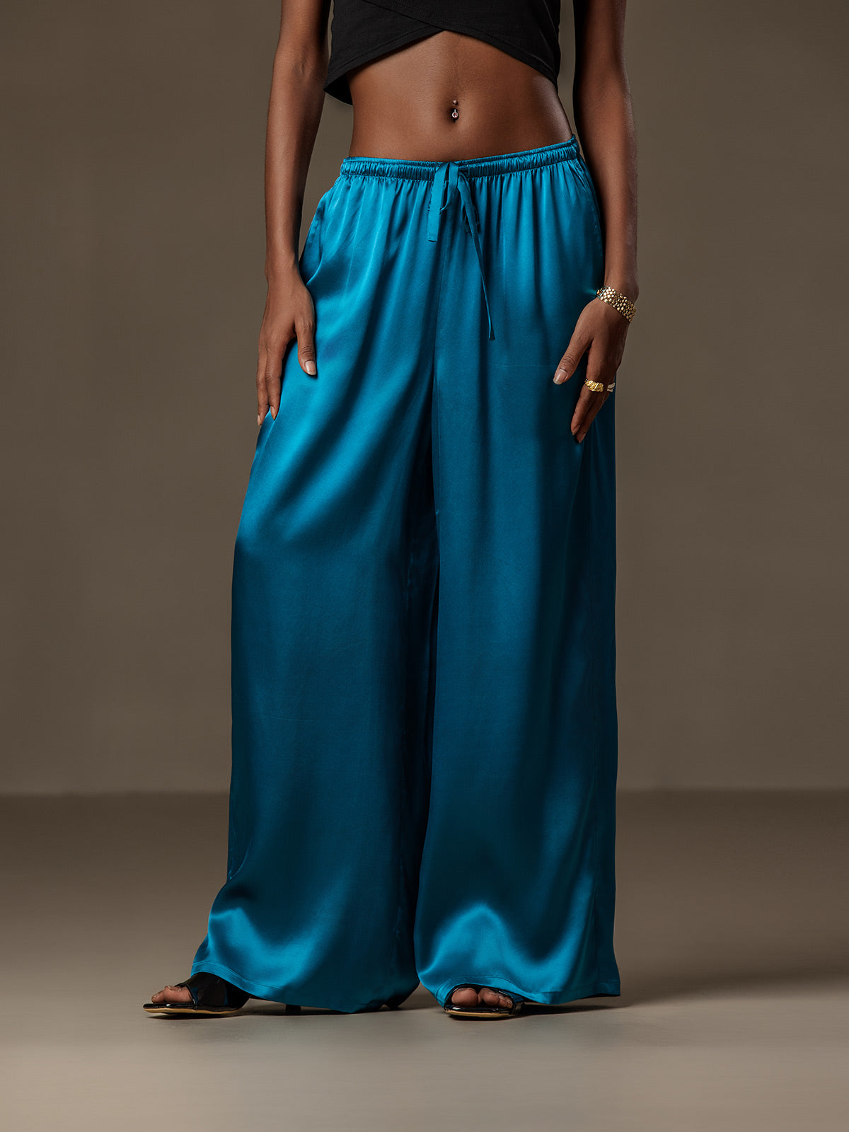 [Blågrøn] SilkSilky-DK Womens Pants 001