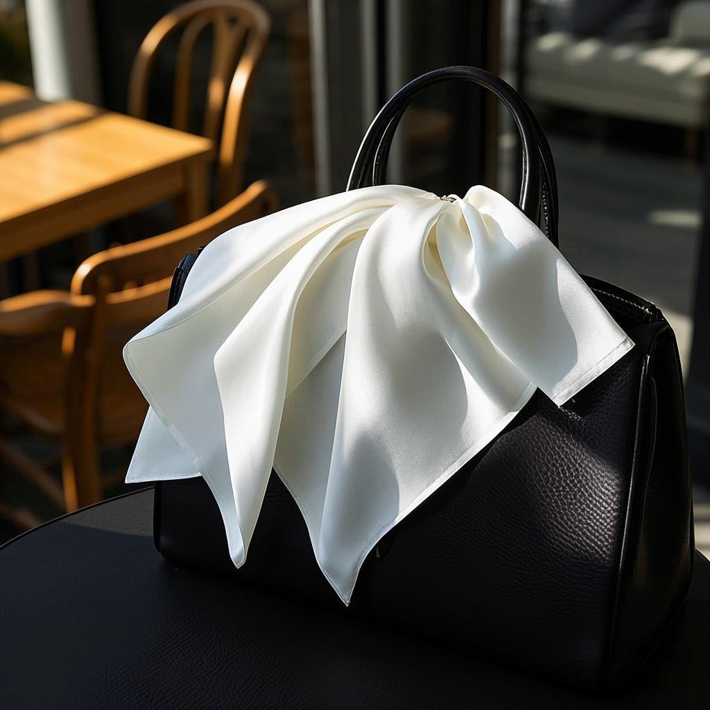 [Hvid] SilkSilky-DK Halstørklæde 001