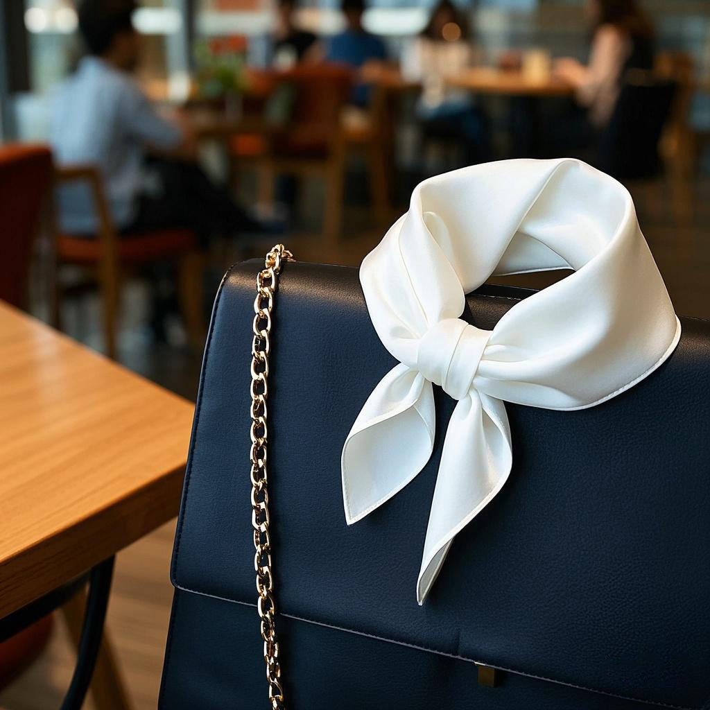 [Hvid] SilkSilky-DK Halstørklæde 002