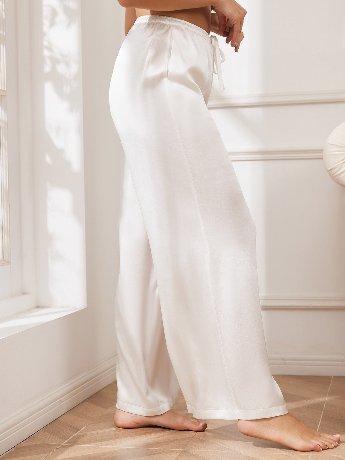 [Hvid] SilkSilky-DK Womens Pants 003