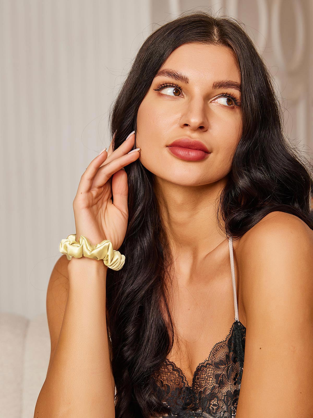 [Lysegul] SilkSilky-DK 19Momme Scrunchie 003