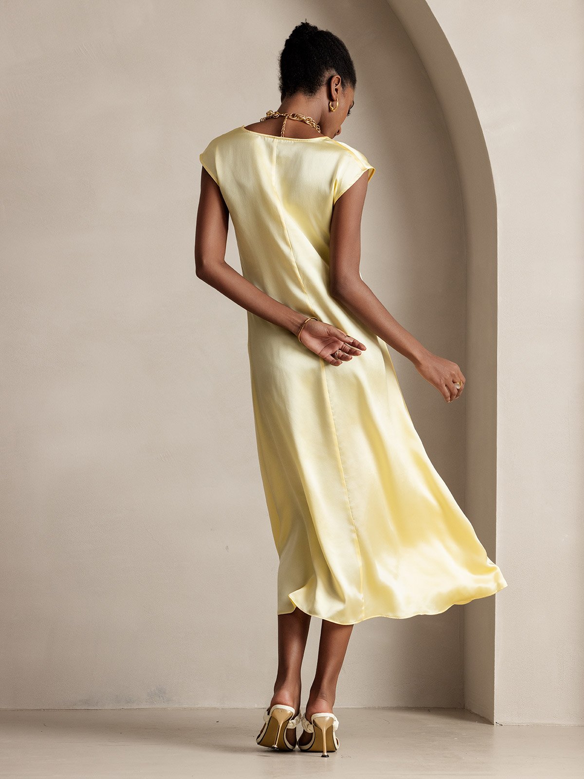 [Lysegul] SilkSilky-DK 19Momme Silke Dress 002
