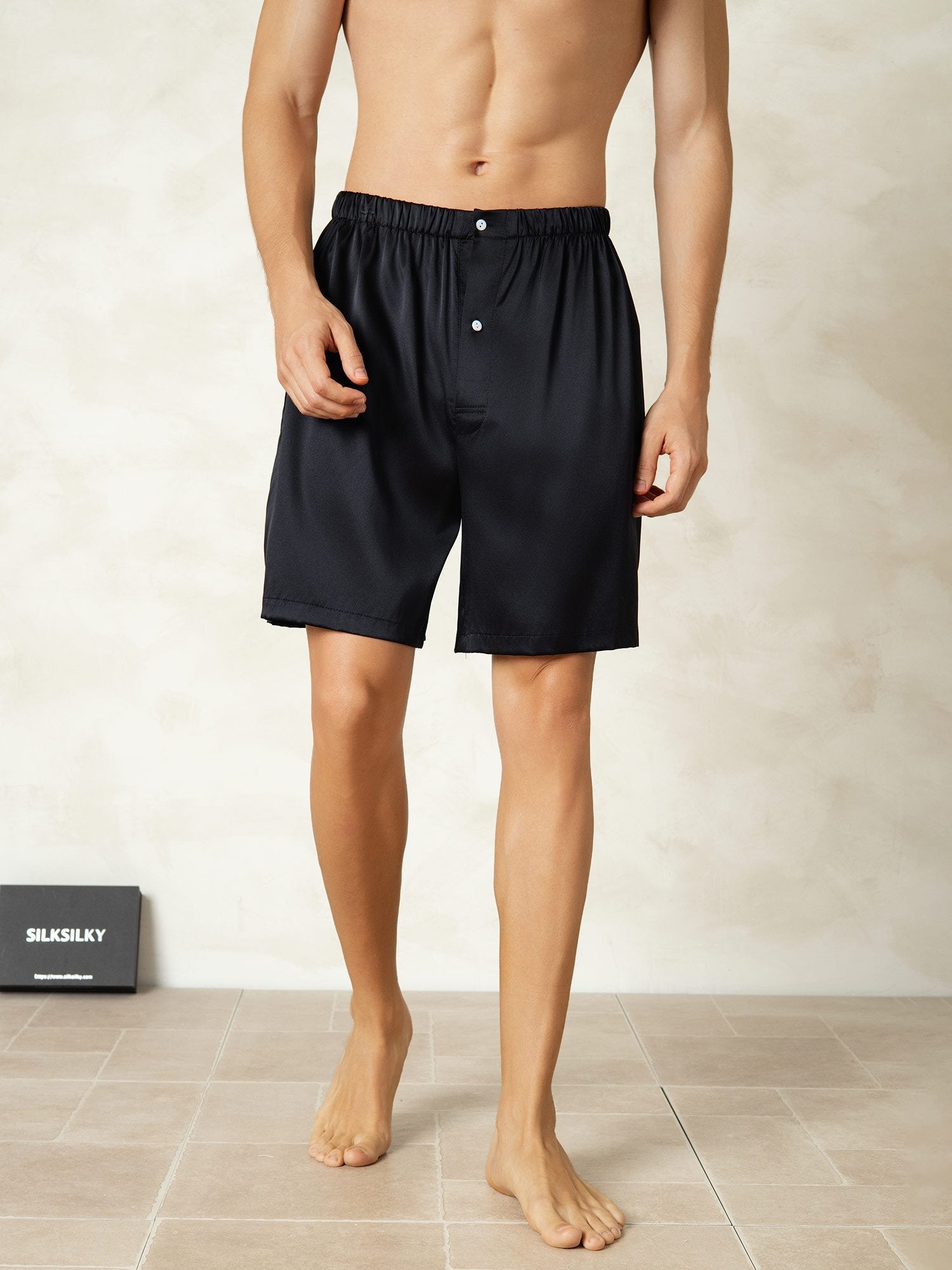 [Sort] SilkSilky-DK Men's Sleep Shorts 001