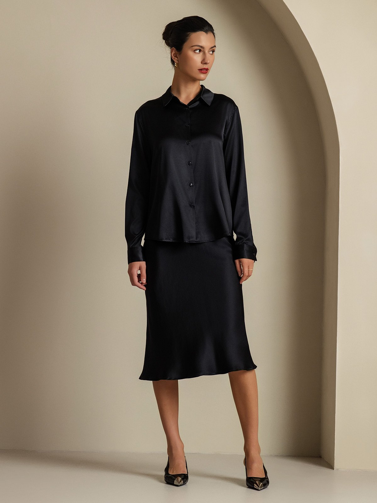 [Sort] SilkSilky-DK 19Momme Silke Womens Outfit Sets 006,