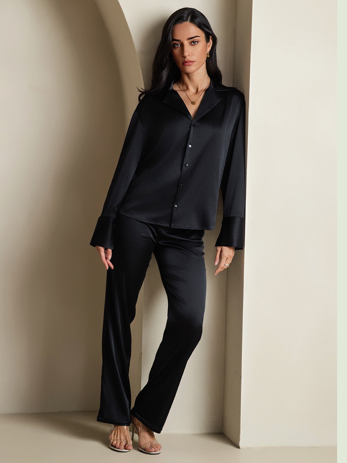 [Sort] SilkSilky-DK 19Momme Silke Womens Shirt 008