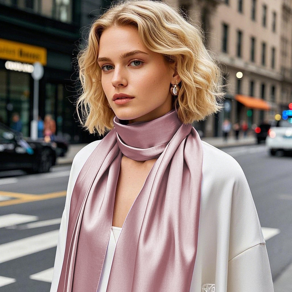 SilkSilky-DK Scarf Lavendel 001