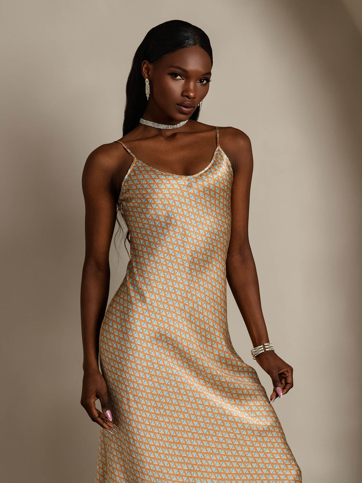[Blomster] SilkSilky-DK Dress 004