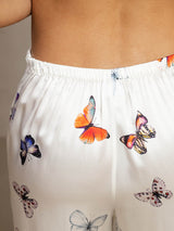 [Hvid Sommerfugl] SilkSilky-DK 19Momme Silke Womens Pants 005
