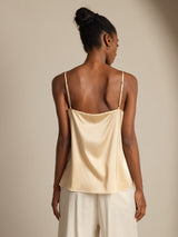 [Champagne] SilkSilky-DK Spaghetti Strap Camisole Top 002
