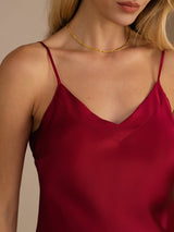 [Vin] SilkSilky-DK Sleeveless V Neck Camisole Top 004