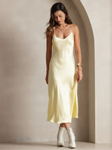 [Lysegul] SilkSilky-DK Sleeveless V Neck Natkjole 005