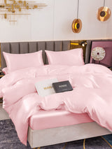 [Lyserød] SilkSilky-DK 19Momme Bedding Set 003