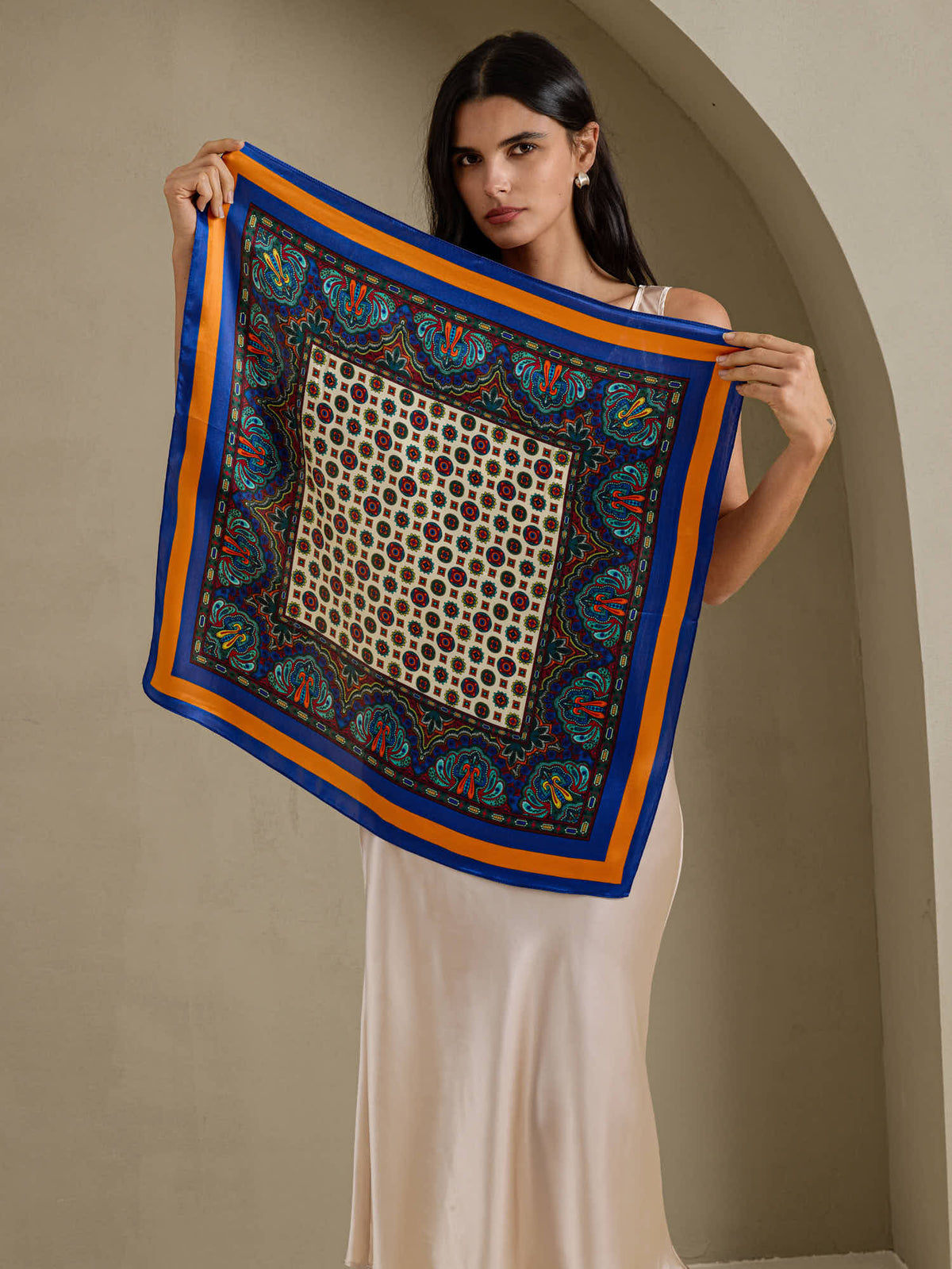 [P016] SilkSilky-DK Scarf 002