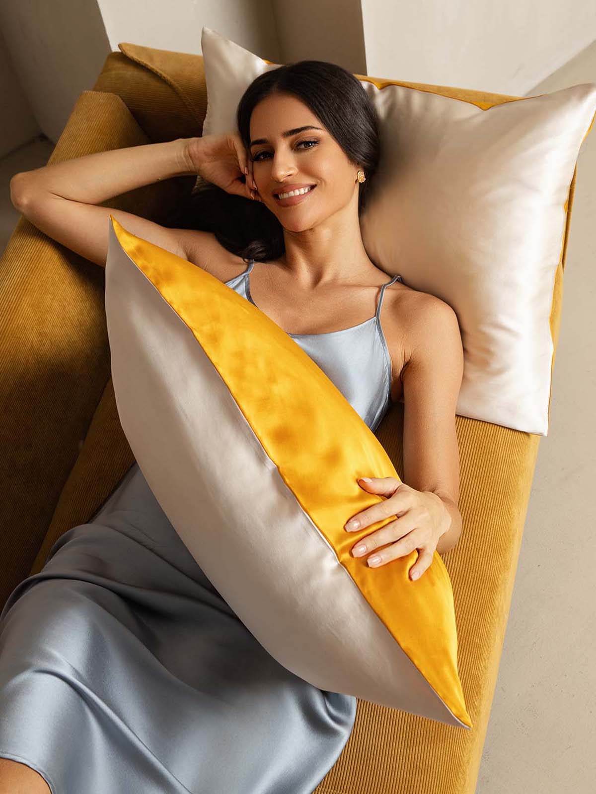 [Guld+Lys Beige] SilkSilky-DK 22Momme Pillowcase 003