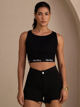 [Sort] SilkSilky-DK Sleeveless Crew Neck Camisole Top 005