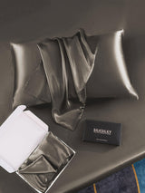 [Mørkegrå] SilkSilky-DK 30Momme Pure Silk Pillowcase 004