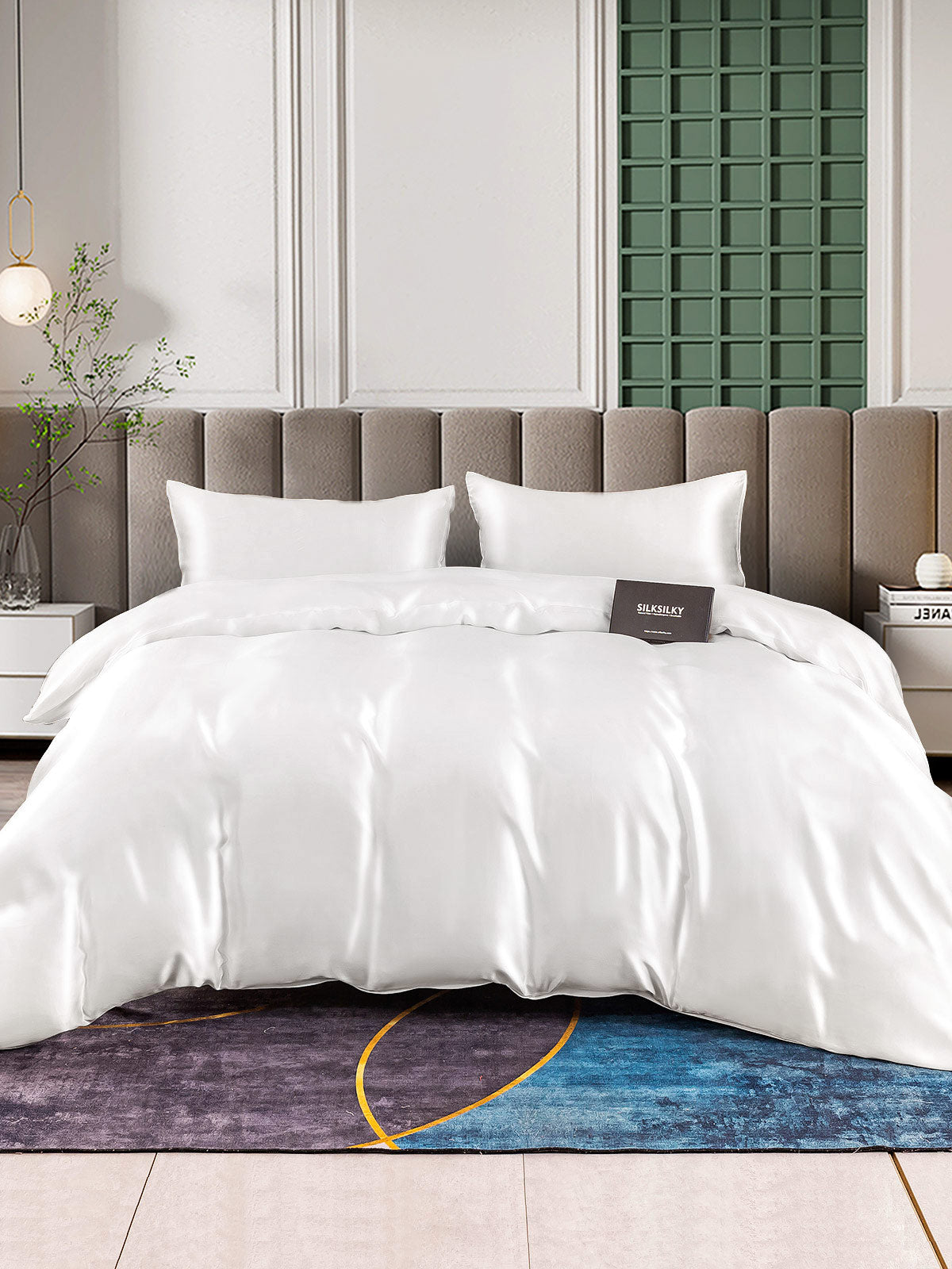 [Hvid] SilkSilky-DK 25Momme Bedding Set 002